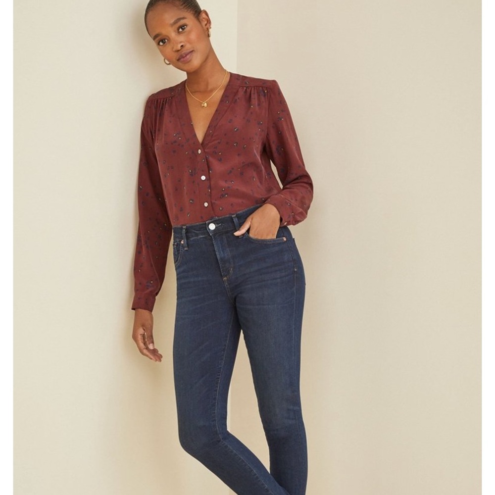 NWT Amour Vert 100% silk blouse (S)